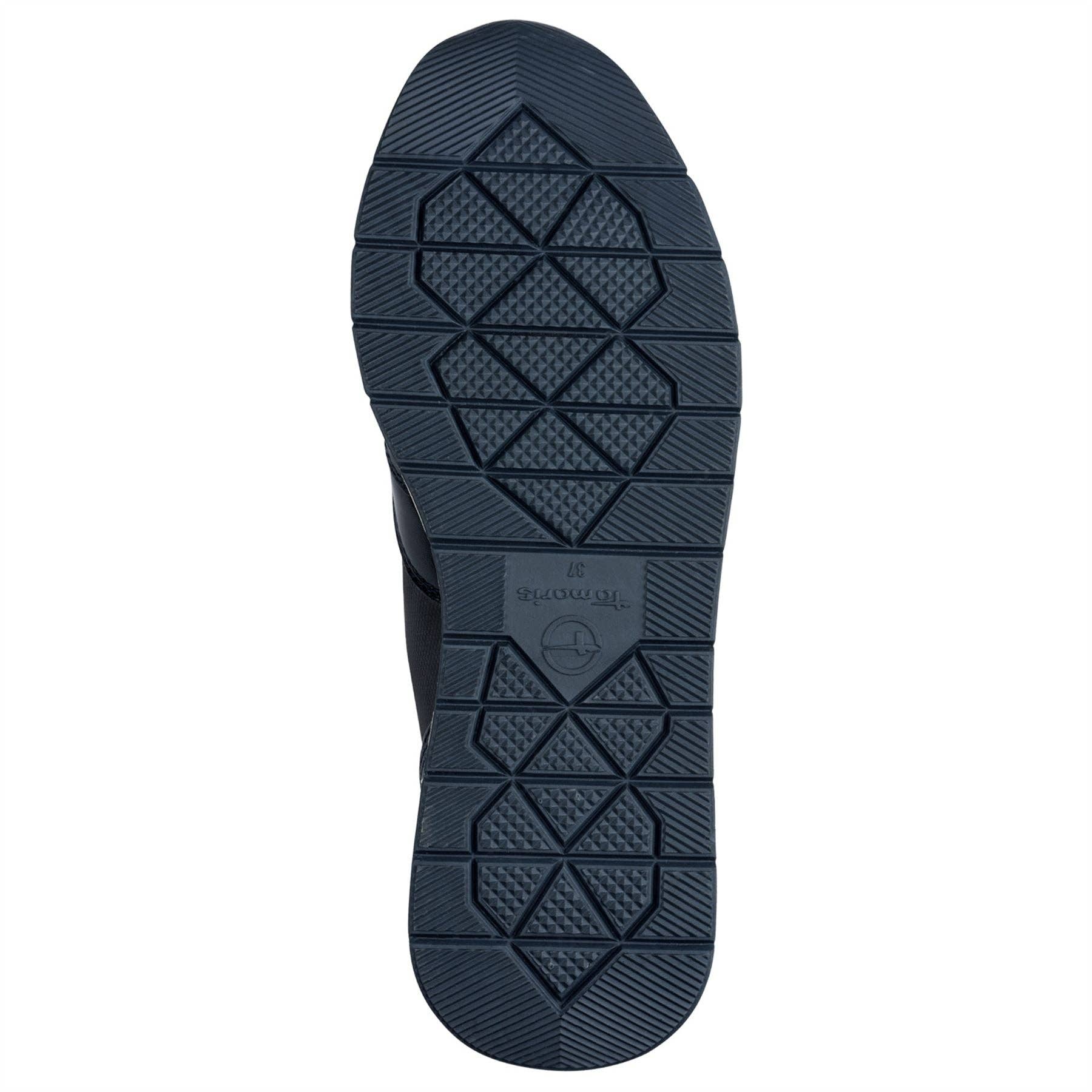 Tamaris Womens Navy Blue Fashion Lace-up Zipped Sneakers Trainers for wholesale on Faire5