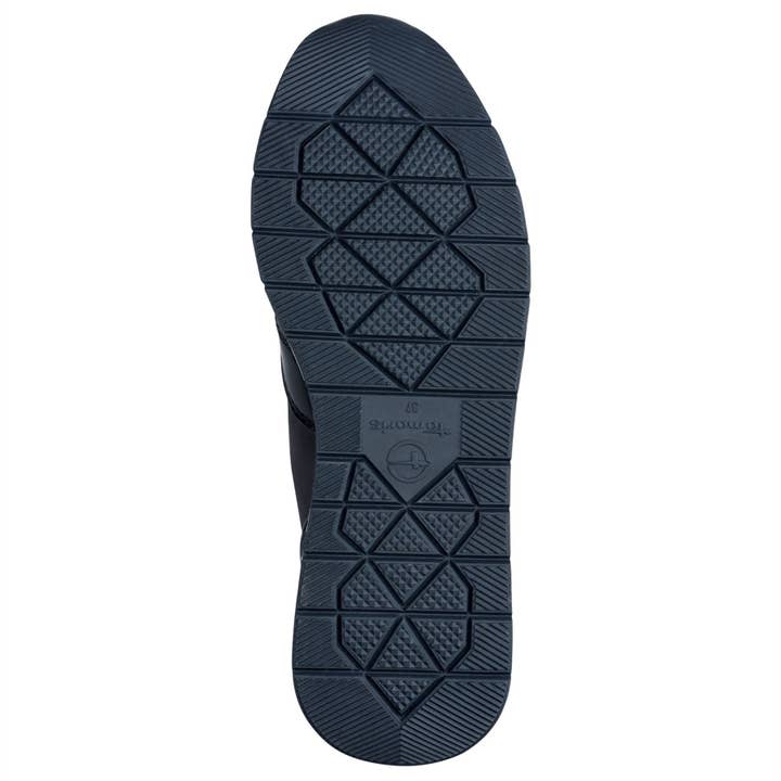 Tamaris Womens Navy Blue Fashion Lace-up Zipped Sneakers Trainers for wholesale on Faire5