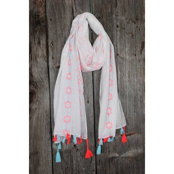 Embroidered Scarf-05265 for wholesale by Nusantara Inc.