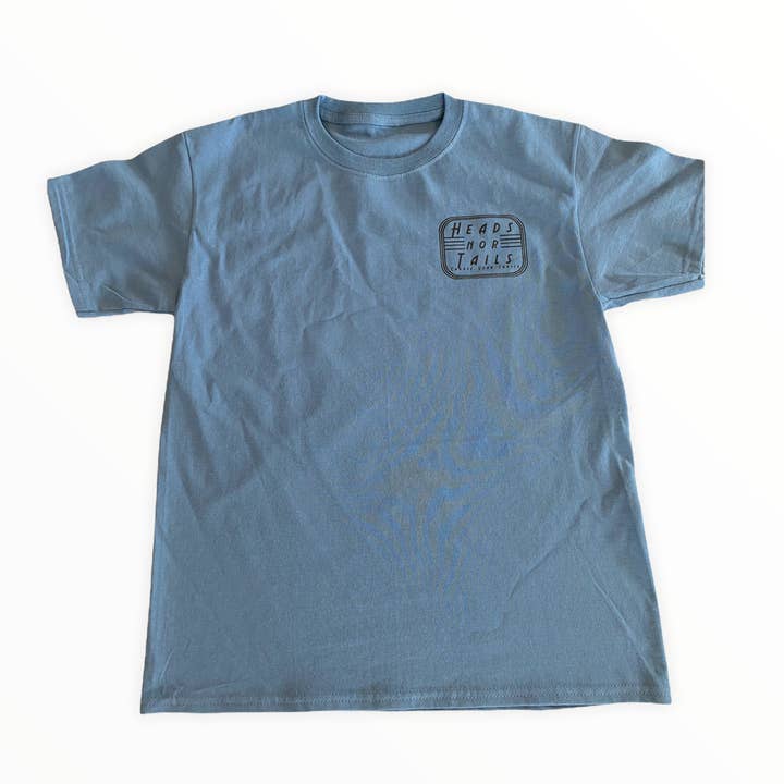 Round About Tee vintage blue for wholesale by Heads Nor Tails