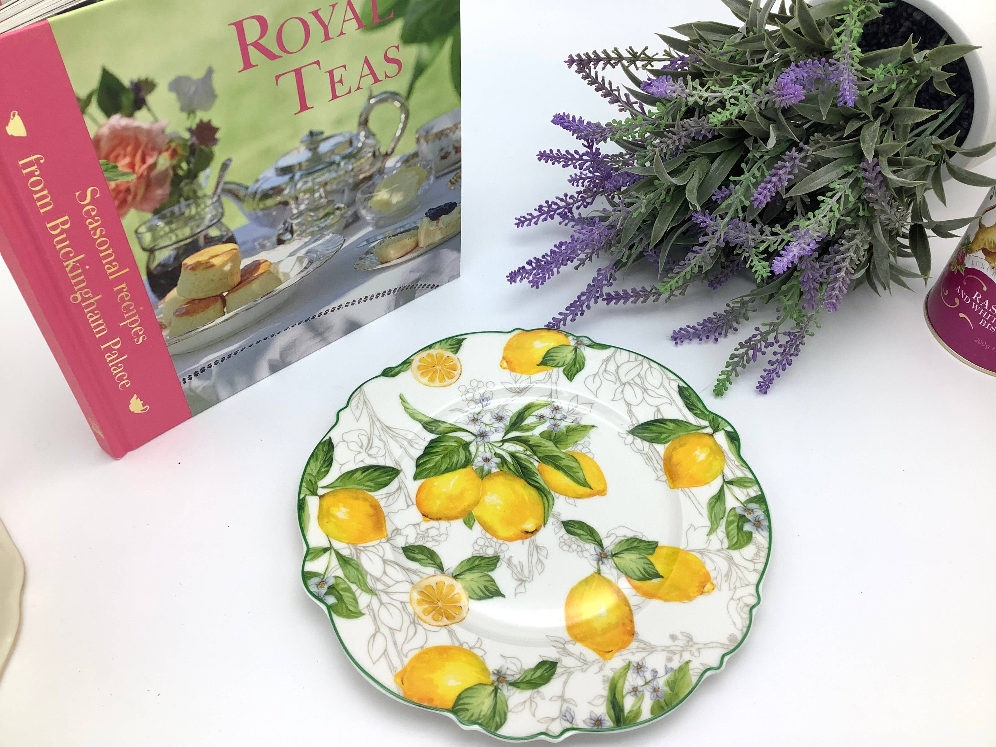 All Little Cute Things - Wholesale Salad Plate - Amalfi Coast Lemons Citrus Fruit Side Plate Salad 8 inch4