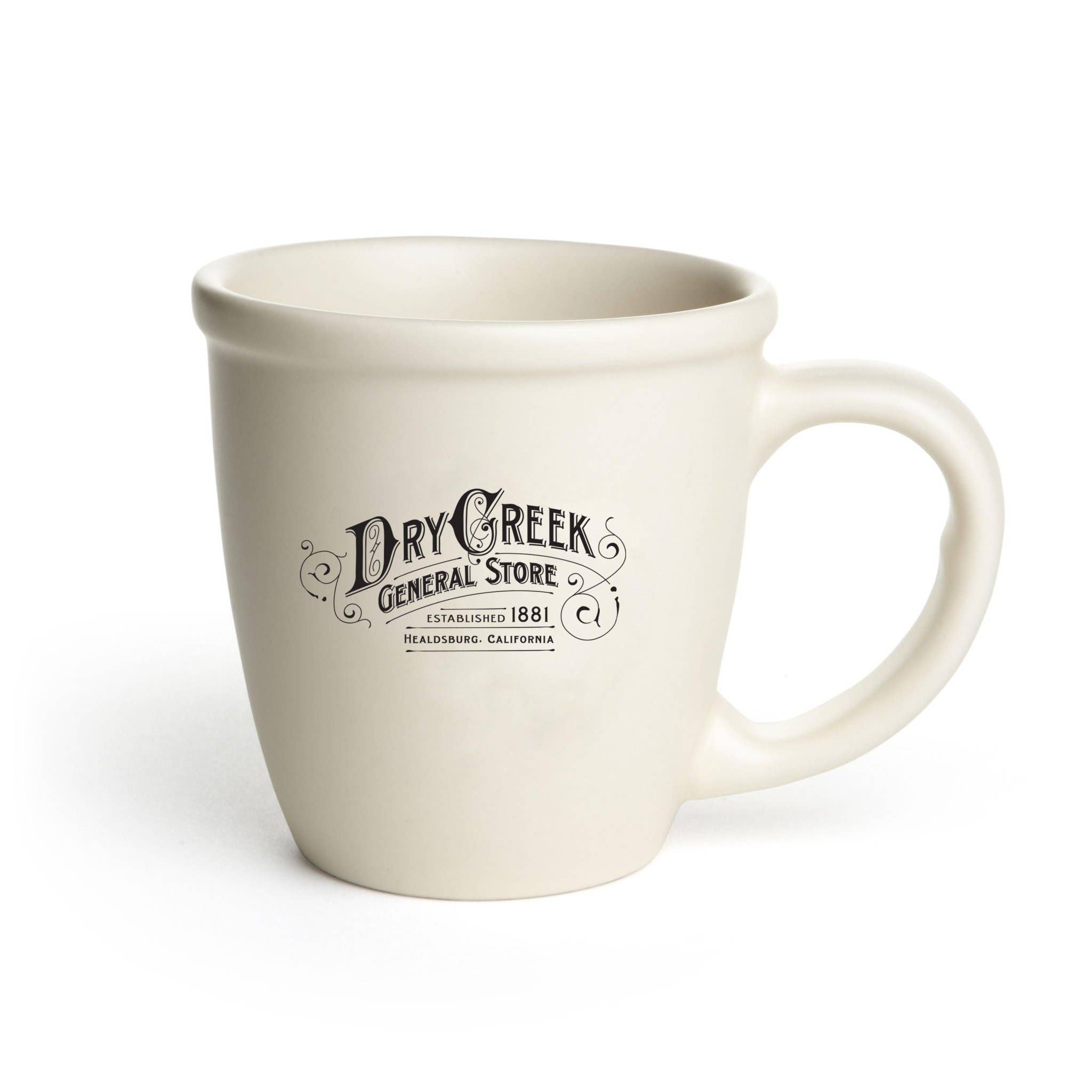 Mercantile 12 - Wholesale Coffee Mug - Custom BRAND OR LOGO 14 oz Matte Cream Ceramic Bistro Mug 3