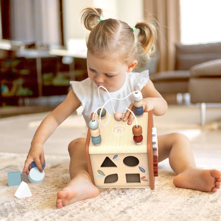 Speedy Monkey - Wholesale Wood Toy - Kids - 5 in 1 Activity cube4