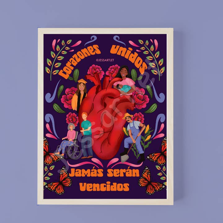 Corazones Unidos for wholesale by Jessartlet Illustrations