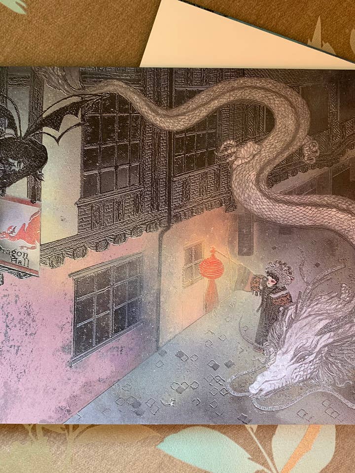 Chinese Dragon - Chinese New Year illustrated card for wholesale by CherieChenArts