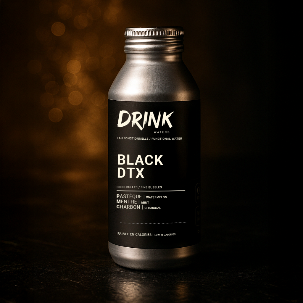 Drink Waters - Wholesale Sparkling Water - PACK 12 DRINK WATERS BLACK DTX - 470ml0