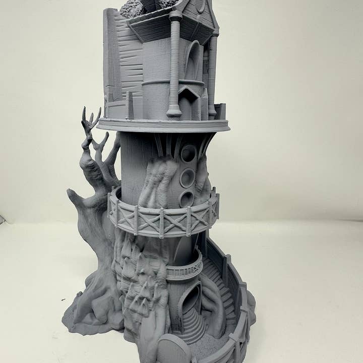 Shape Shifter Studio 3D - Wholesale Decorative Tabletop Object - The Watchtower Dice Tower1
