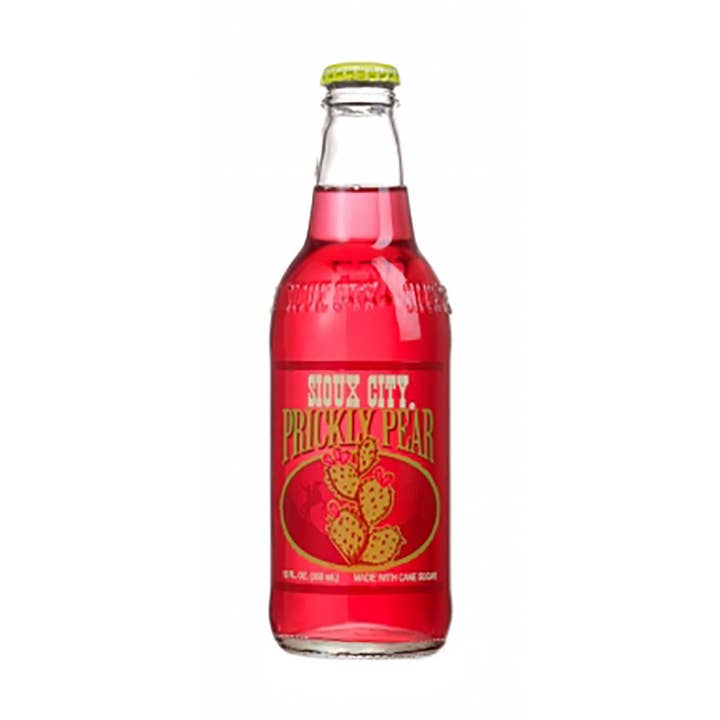 Grandpa Joe's Candy Shop - Wholesale Soda/carbonated drink - Sioux City Prickly Pear Soda, 12oz Glass Bottle 12ct