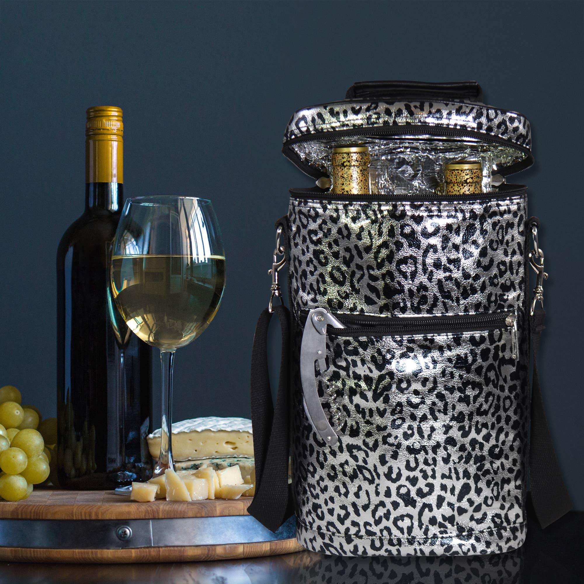 Primeware Inc. - Wholesale Wine Tote - Brandy Two Bottle Carrier Design8