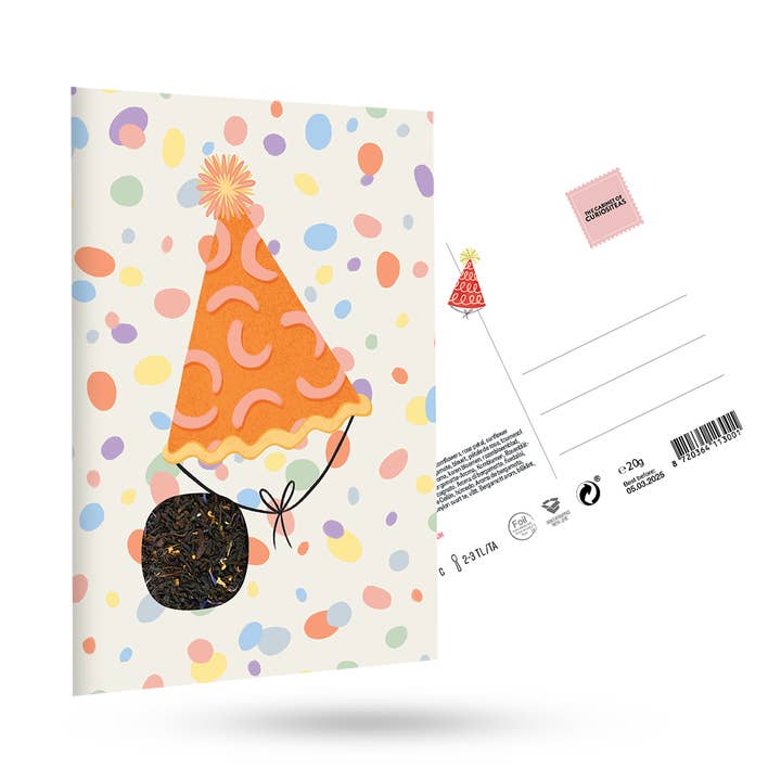 Tea Card Confettea | Gorro de cumpleaños (1 pieza) para venta al por mayor de The Cabinet of Curiositeas