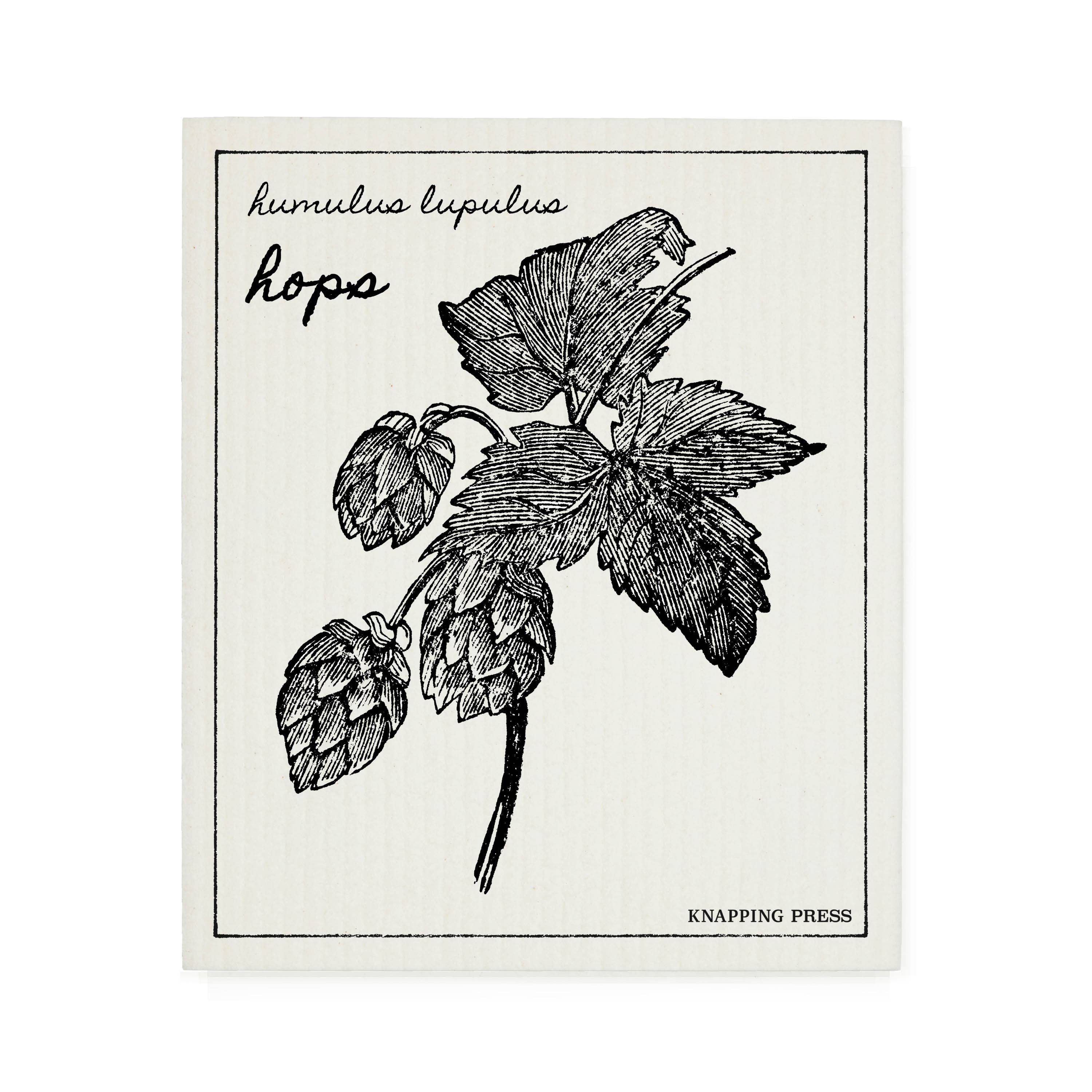 Knapping Press - Wholesale Cleaning Cloth - Swedish Dishcloth - Hops