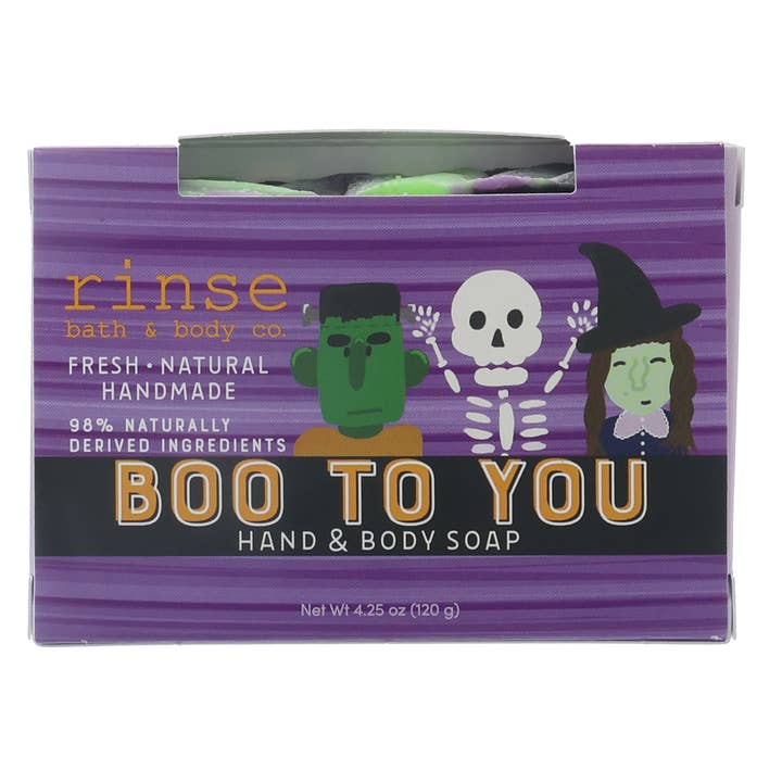 Rinse Bath Body Inc - Wholesale Bar Soap - Halloween Soap - Boo To You | Natural Bar Soap0