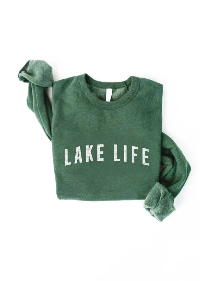 OAT COLLECTIVE - Wholesale Graphic Sweatshirt - Women's - LAKE LIFE Graphic Sweatshirt4