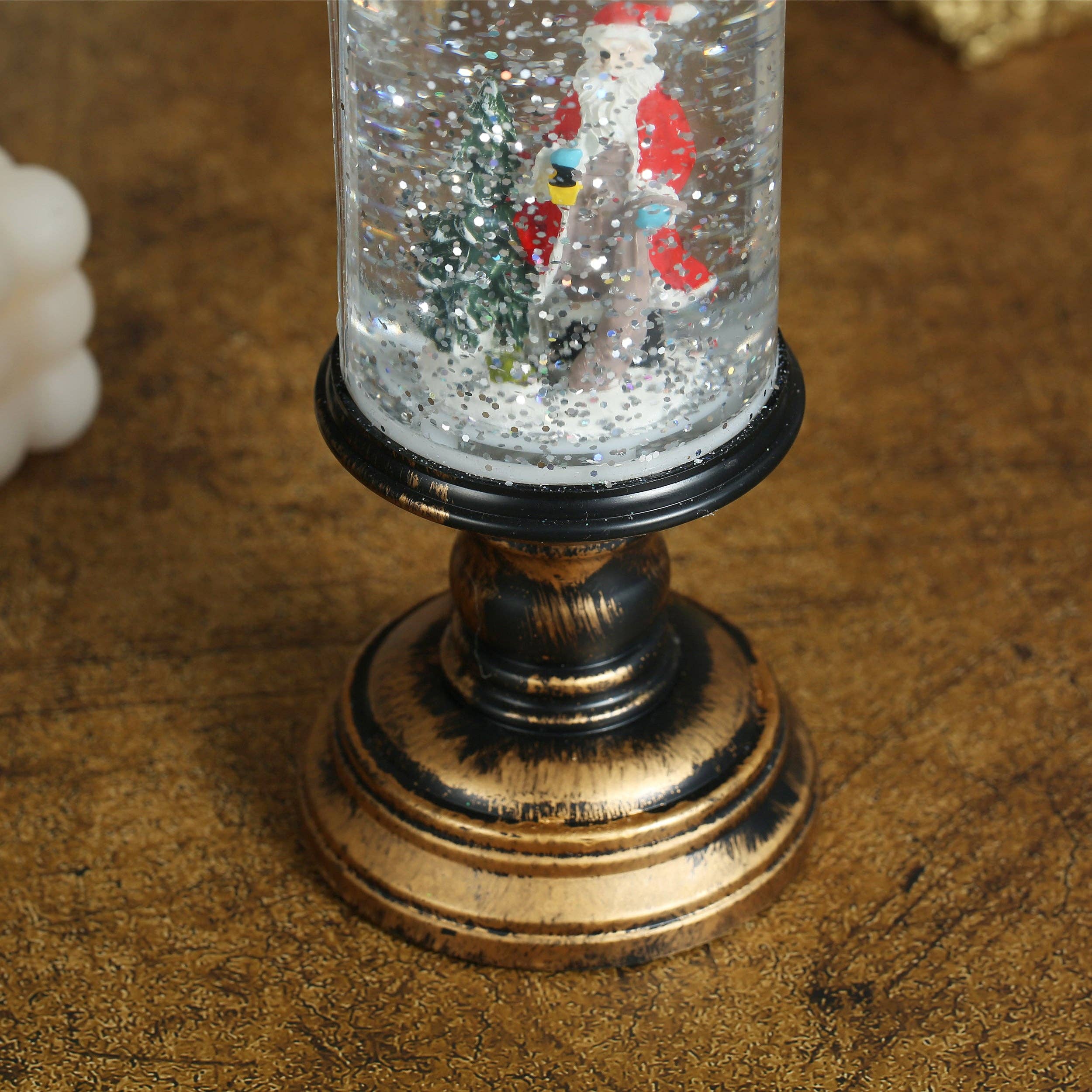 SINT - Wholesale Christmas Decoration - SINT Christmas Musical Snow Globe Candlestick Lantern10