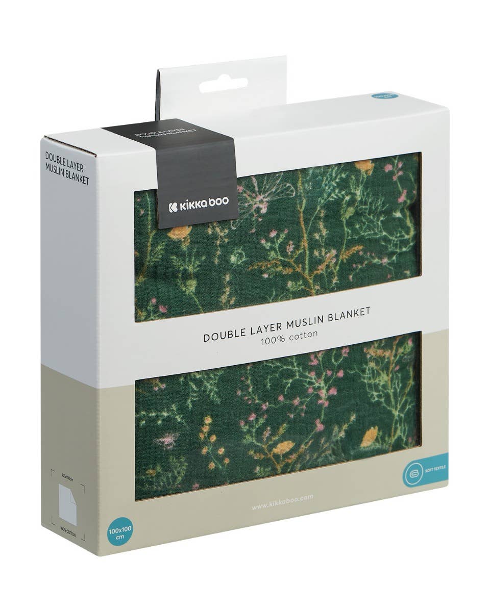 Kika Group Ltd. – wholesale Bedding blanket – Kids & Baby – Double Layer Muslin Blanket 100x100cm Secret Garden1
