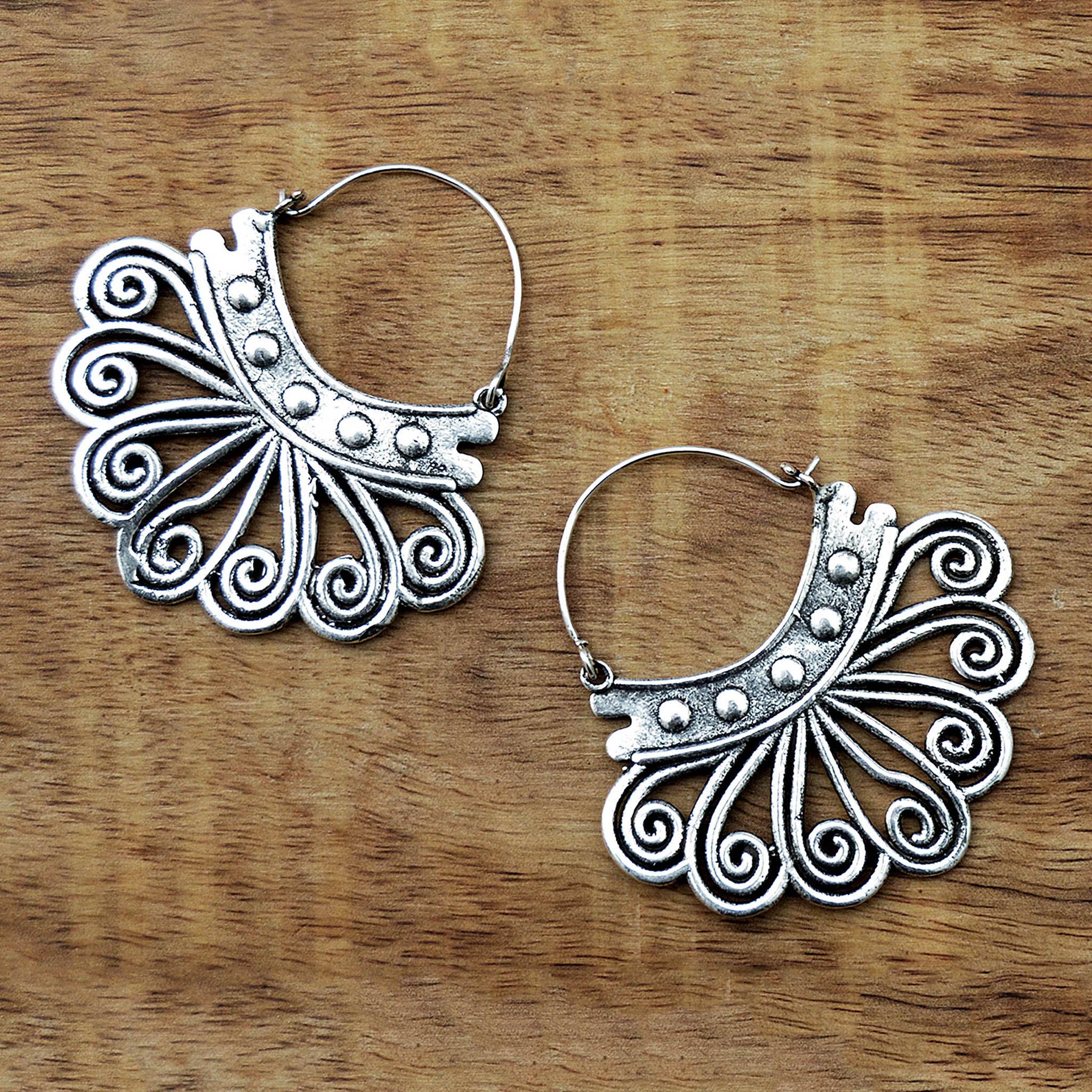 Gypsy Winds Bcn - Wholesale Dangle Earrings - Tribal Silver Earrings3
