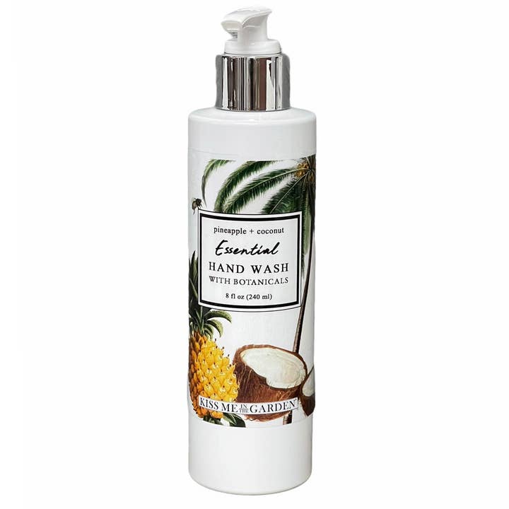 Pineapple Coconut Hand Wash 8 oz for wholesale by Kiss Me in the Garden