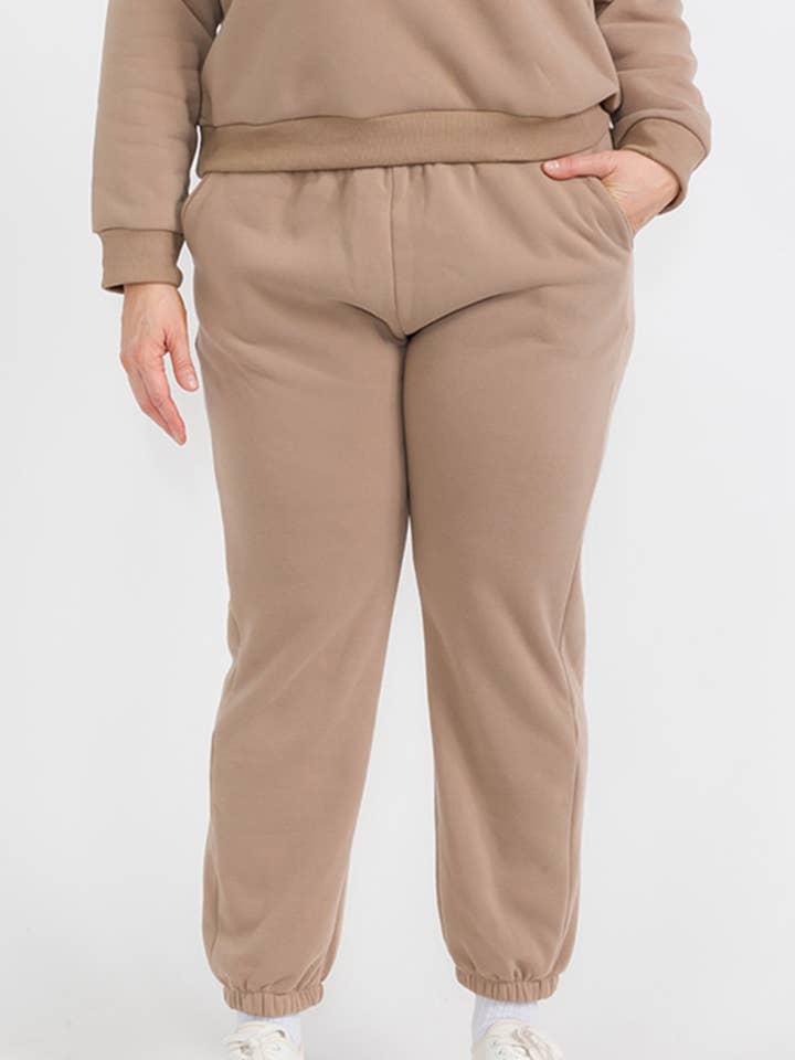 CAPELLA APPAREL - Wholesale Athletic Sweatpants/Joggers - Women's - Plus Size Poly Fleece Elastic Waist Joggers8