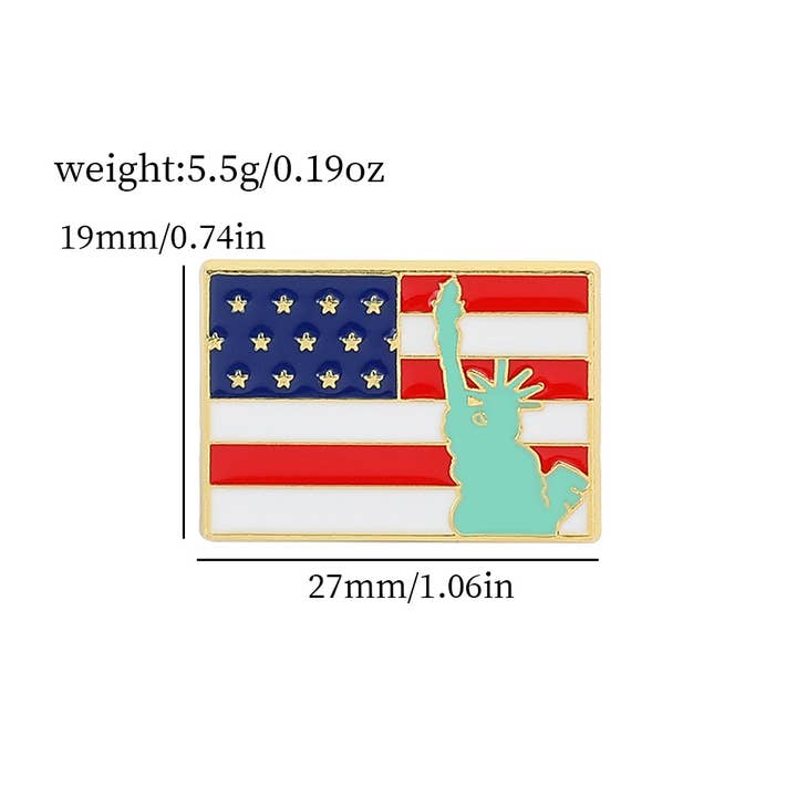 Tourtiwi - Wholesale Brooch - National Flag Theme Series Brooch Badge2