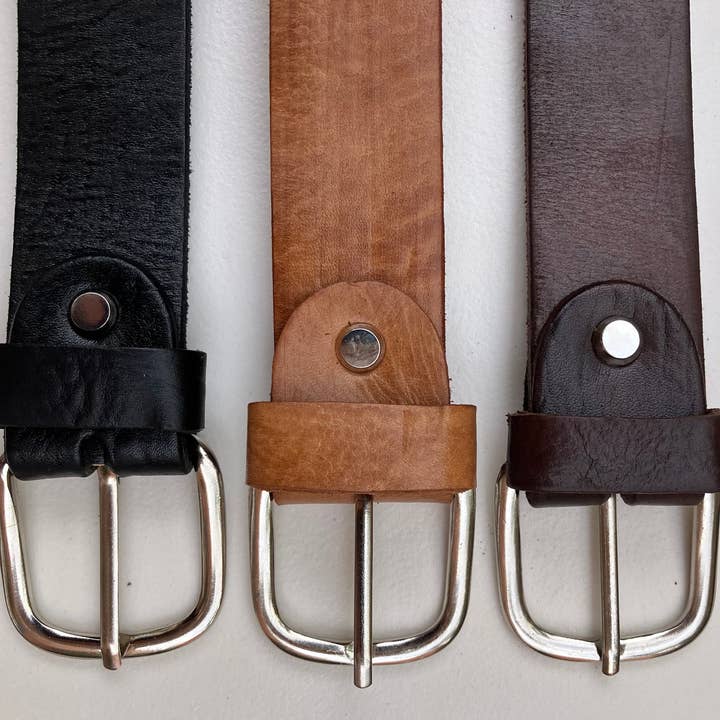 FBandCo – wholesale Belt – Unisex – Leather Belt, Chrome Buckle, Handcrafted3