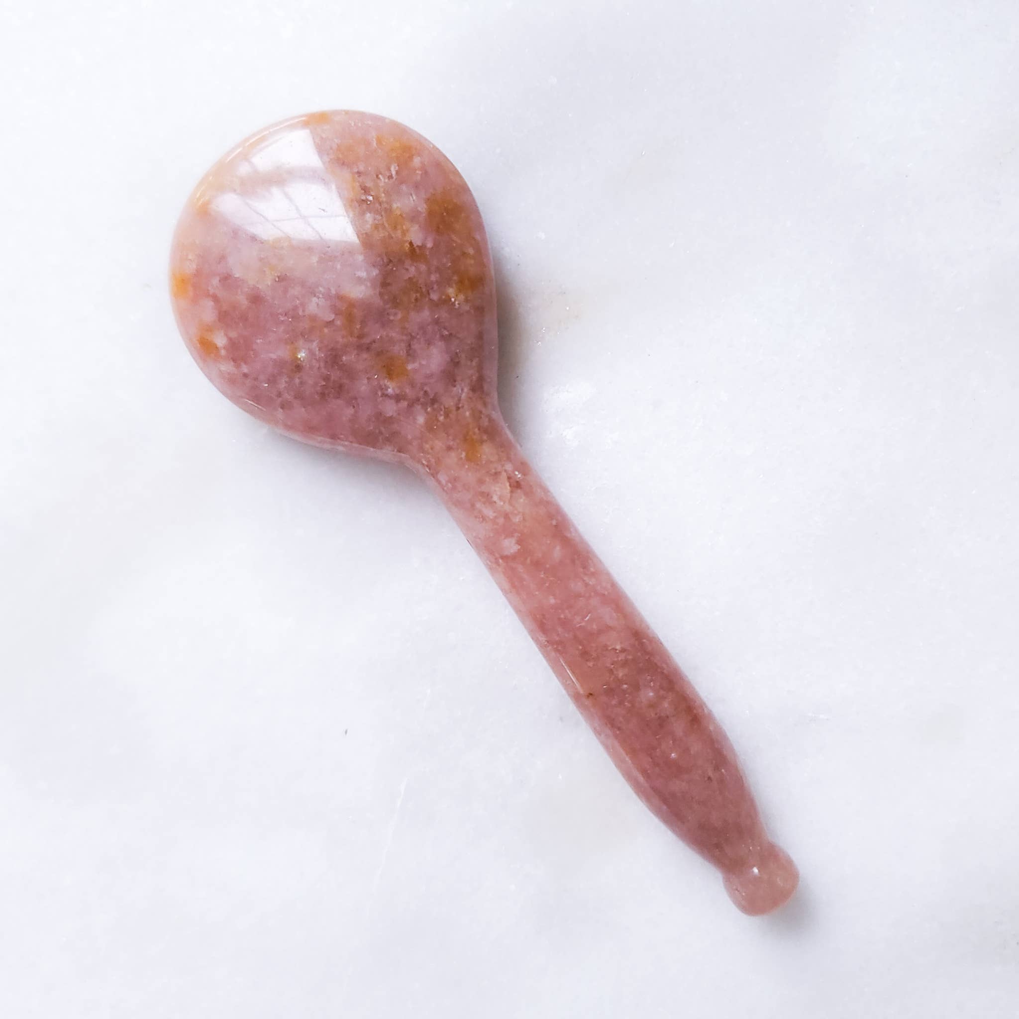 Wilder North - Wholesale Gua Sha Tool - Strawberry Quartz Gua Sha Spoon2