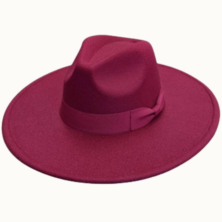 Olive & Pique - Wholesale Fedora - Women's - Structured Wide Brim Rancher in Vegan Felt, Adjustable5