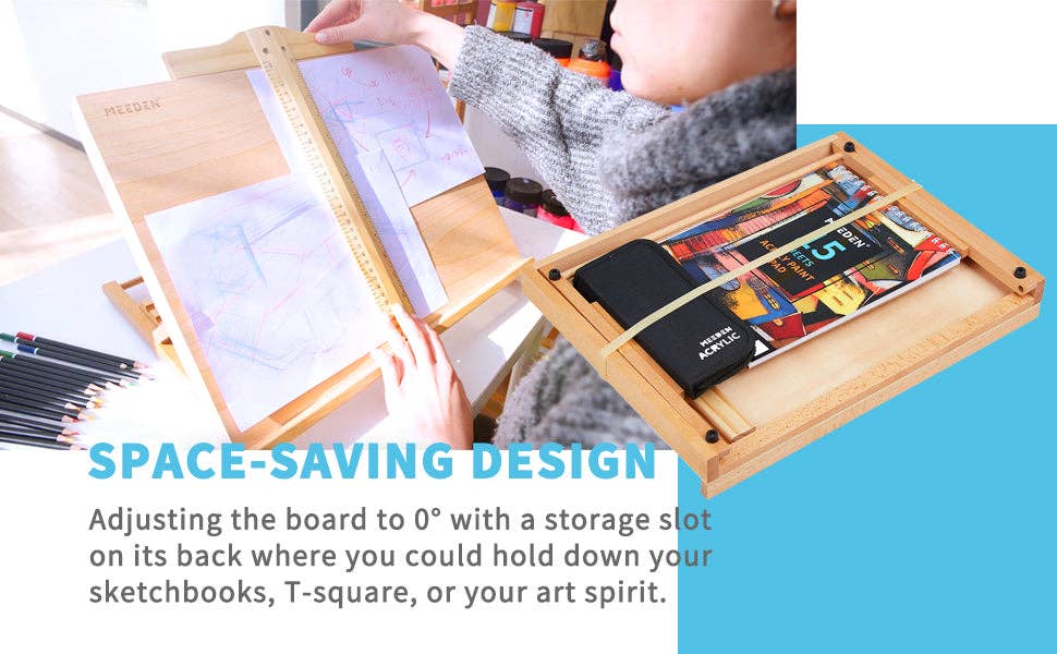 Pintar Art Supply - Venta al por mayor Caballetes - Caballete de mesa portátil y ajustable MEEDEN9