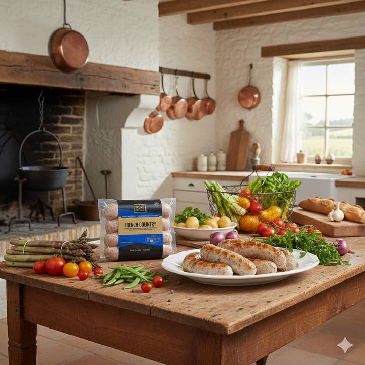 Traditional French Country Sausage Links: Provence-Inspired for wholesale by MeatCrafters Inc.