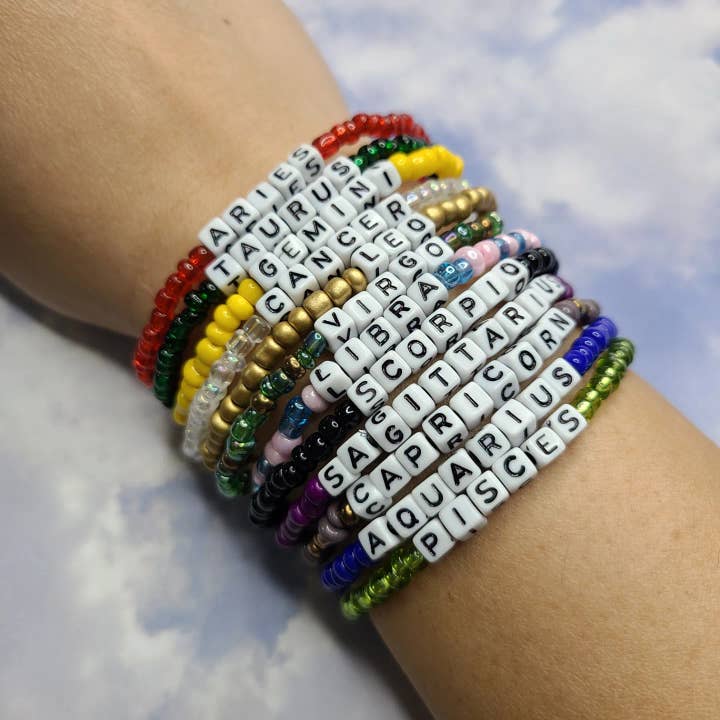 Beaded Zodiac Bracelets, Horoscope Bracelets for wholesale by Doohickies & Such