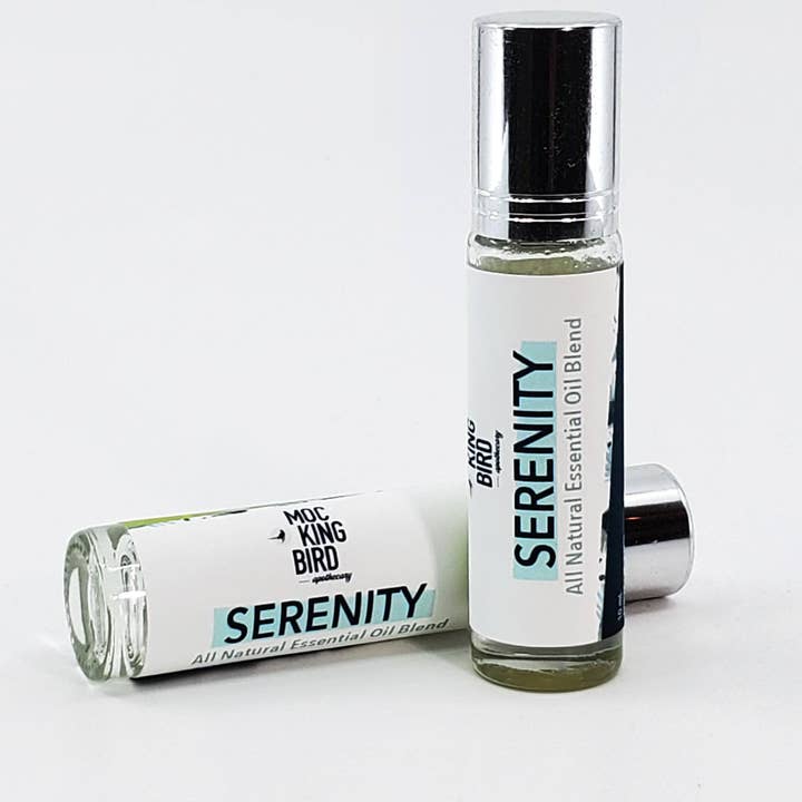 Serenity Entspannungs-Roll-On mit ätherischen Ölen | Magnesium-Abendruhe-Mischung mit Lavendel & Weihrauch für den Großhandel von Mockingbird Apothecary