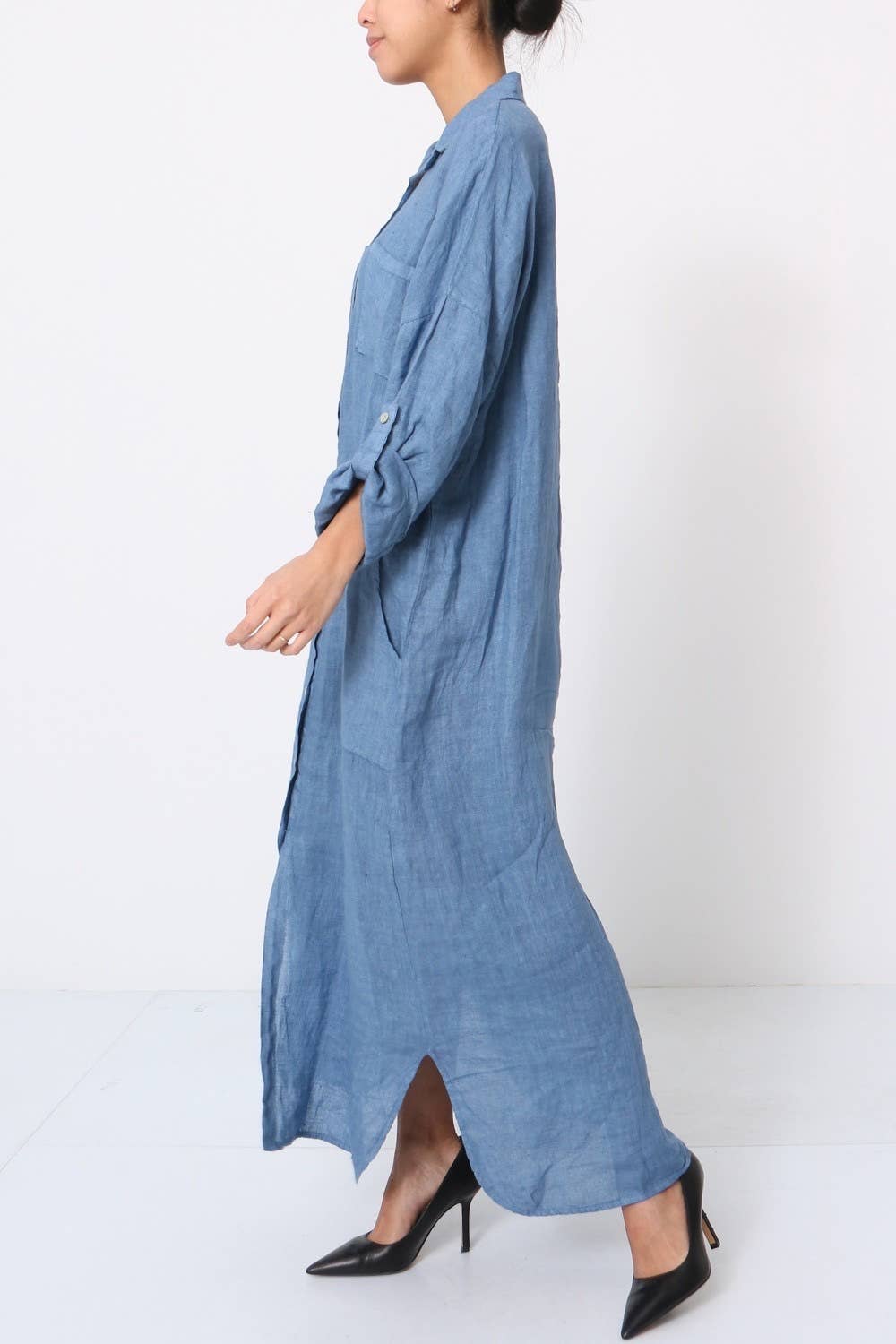 LÉA & LUC - Wholesale Dress - Women's - Long Dresses in 100% Linen REF. 114917