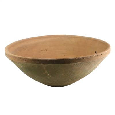 Rustic Terra Cotta Bowl - Lrg - Antique Red for wholesale by HomArt