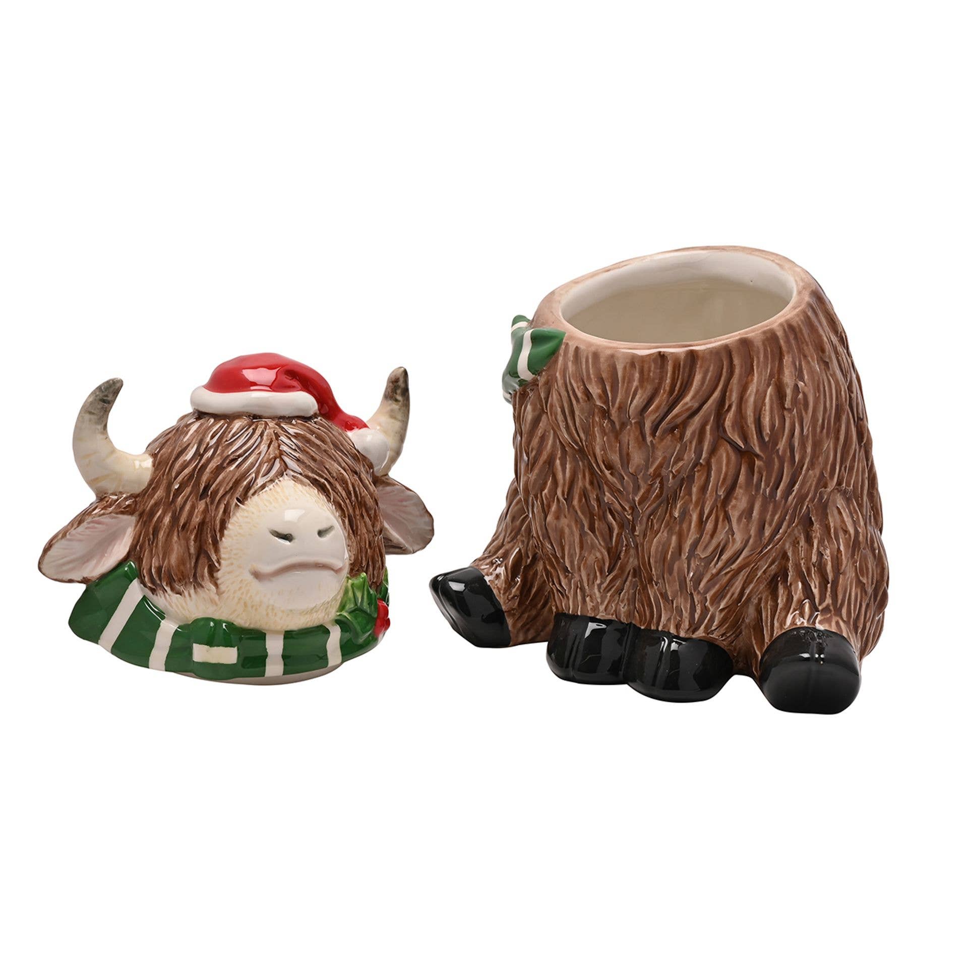WIDDOP and Co. - Wholesale Kitchen Storage/Organizer - Ceramic Cookie Jar - Highland Cow1
