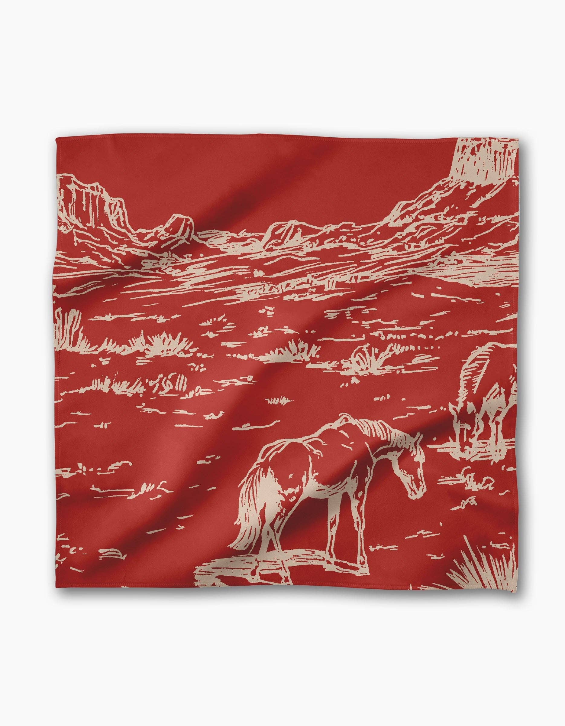 Geometry - Vente Serviettes de table en tissu - Serviettes de Dîner Scène de l'Ouest2