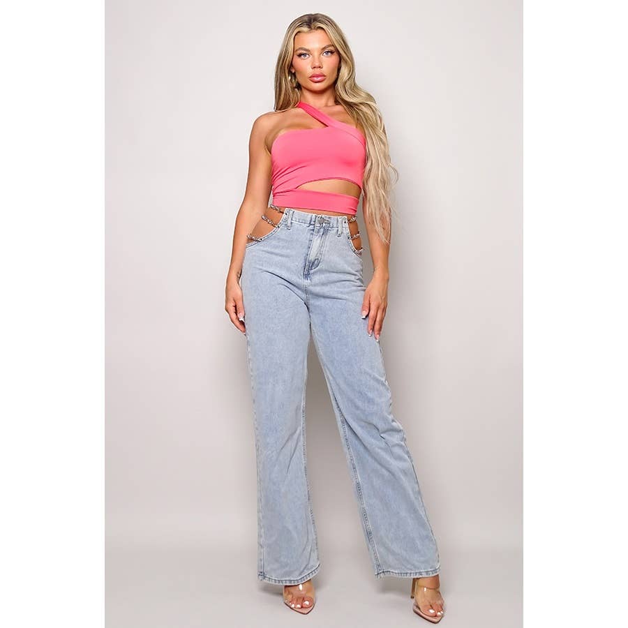 CEFIAN FASHION - Vente Haut en maille – femme - HAUT COURT EN DIAGONALE CHEMINS CROISÉS7