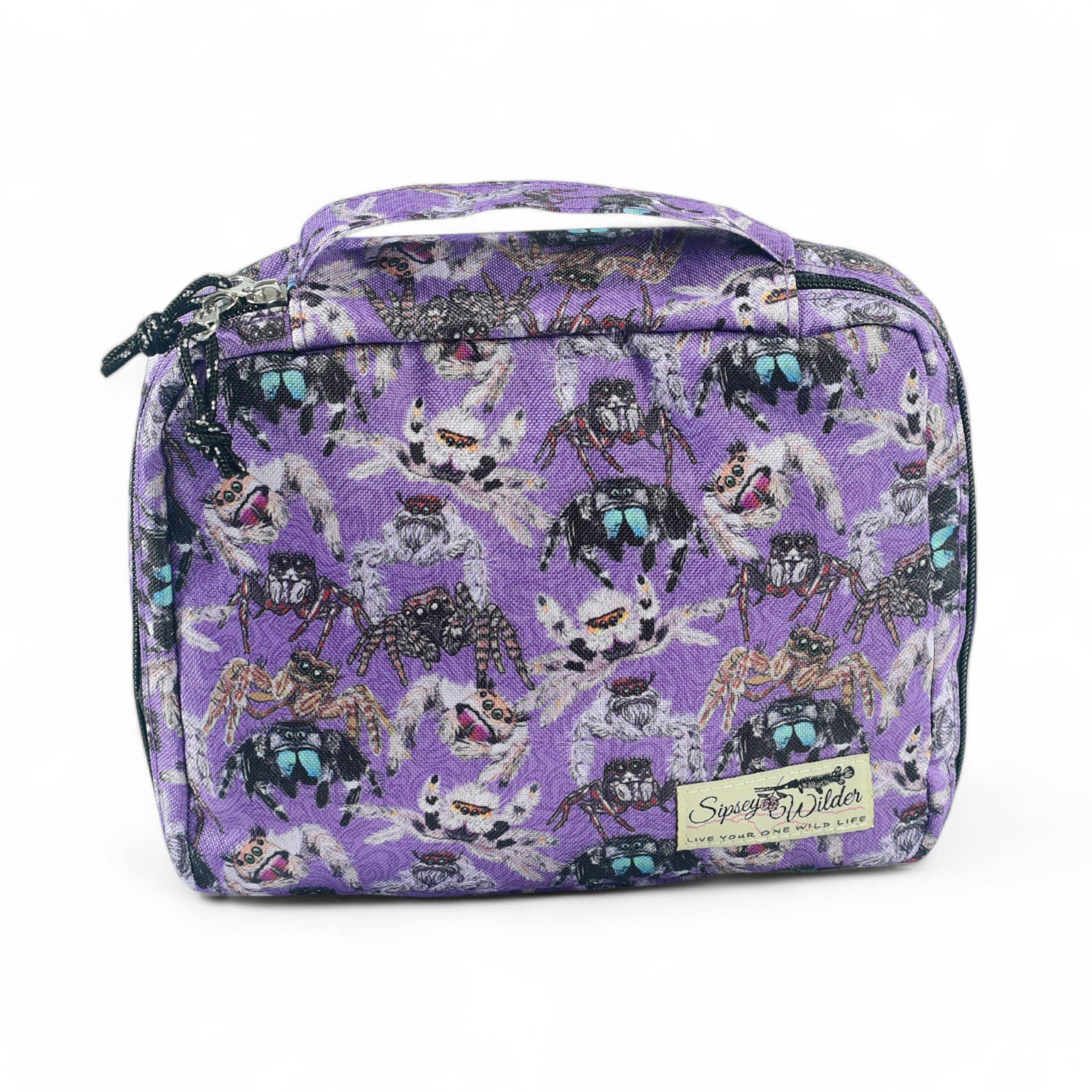 Sipsey Wilder - Wholesale Toiletry Bag - Unisex - Jumping Spiders Travel Organizer Case