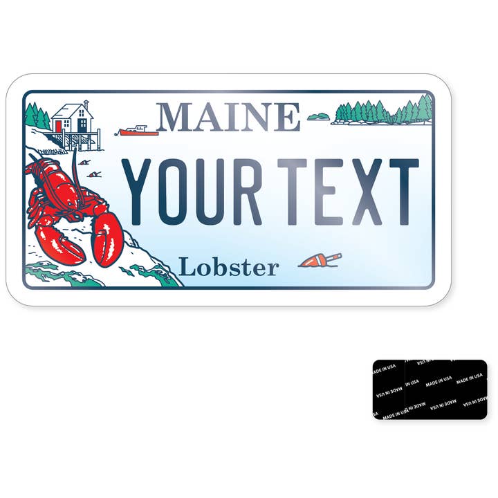 Morris Magnets - Wholesale Magnet - Magnet - Maine Lobster License Plate3
