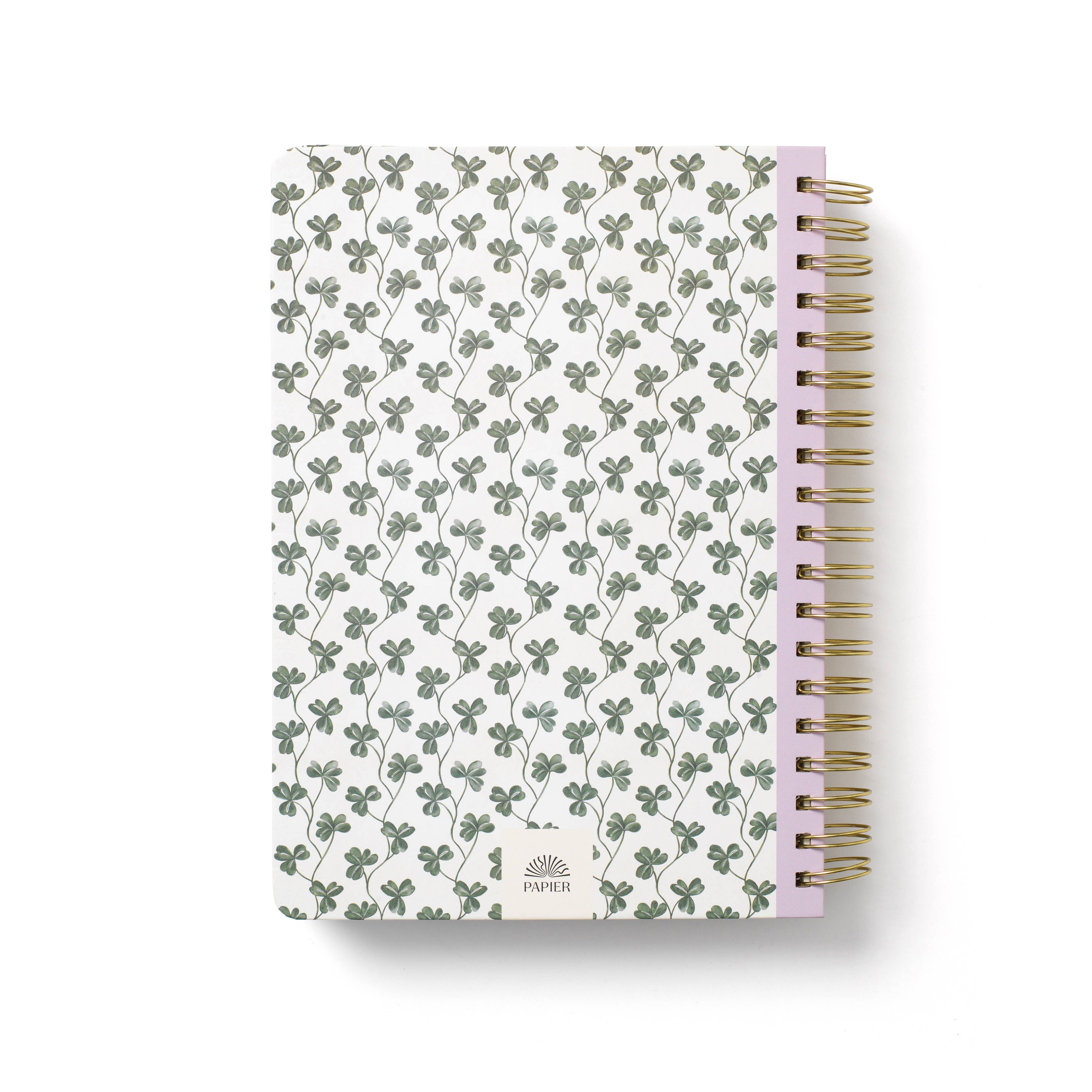 Papier - Wholesale Notebook - Lined Notebook, B5 Hardcover Spiral - Clover Vine1