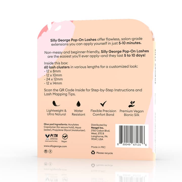 Silly George - Wholesale False/fake eyelashes - Pop-On Lashes™ - Flaunt Light Brown2