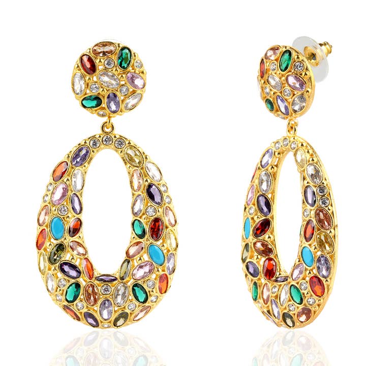 Chakarr Jewelry - Wholesale Dangle Earrings - CORE | MULTI-GEM STATEMENT EARRINGS0