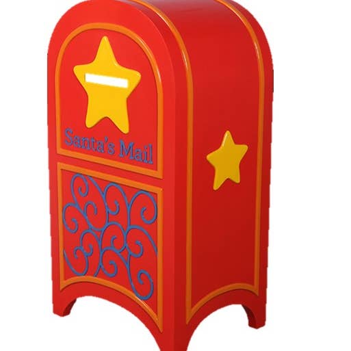 Santa's Mailbox Life Size Statue for wholesale by LM Treasures