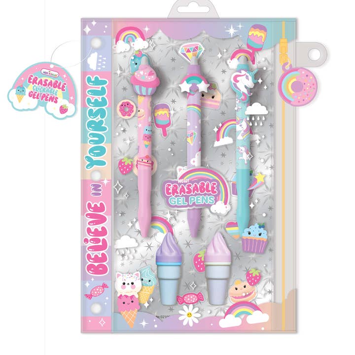 Hot Focus, Inc. - Wholesale Pen - Click &Erasable Gel Pen, Rainbow