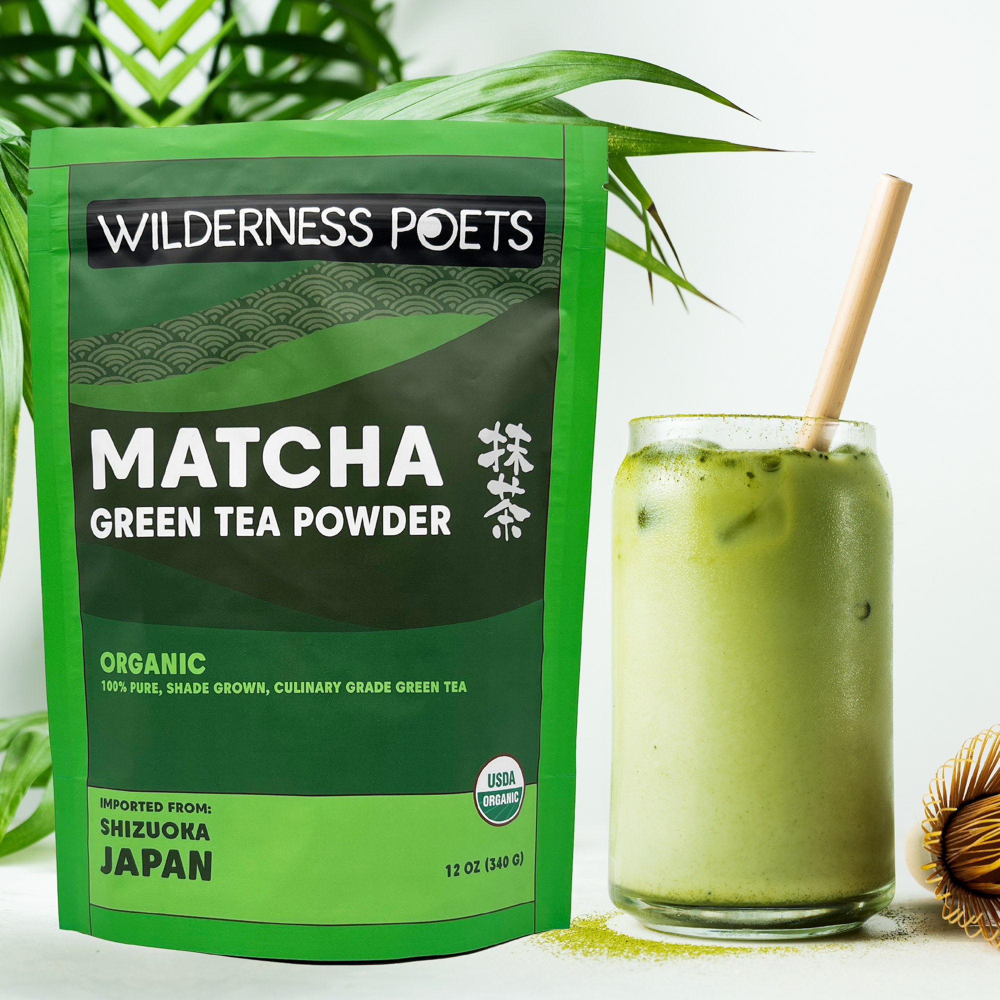 Wilderness Poets - Wholesale Health/Detox Tea - Organic Matcha Green Tea Powder - Culinary Grade2