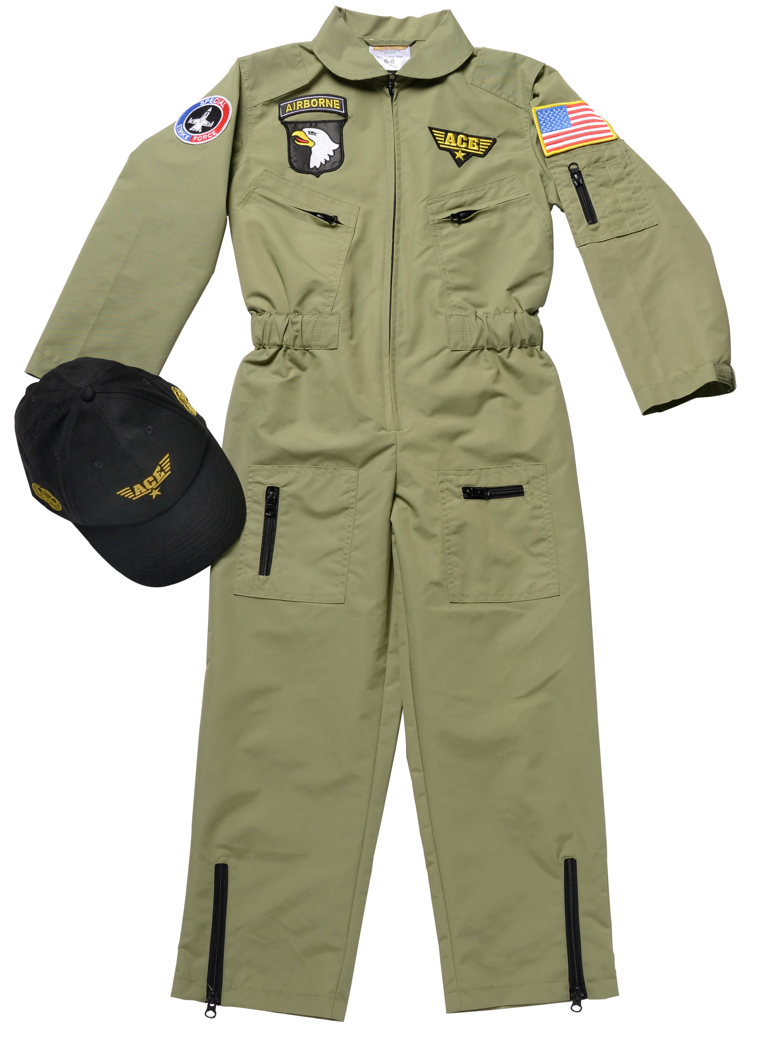 Aeromax Toys - Wholesale Costume - Kids - Jr. Fighter Pilot Suit W/Embroidered Cap4