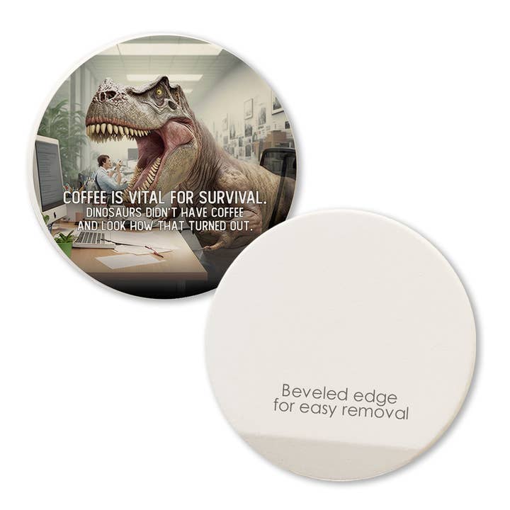 Tipsy Coasters & Gifts – wholesale Car coaster – unisex – Car Coaster Coffee Is Vital For Survival1