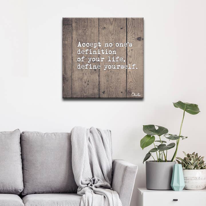 Ready2hangart, Inc. - Wholesale Art Print - Define Yourself' Inspirational Canvas Art by Olivia Rose4