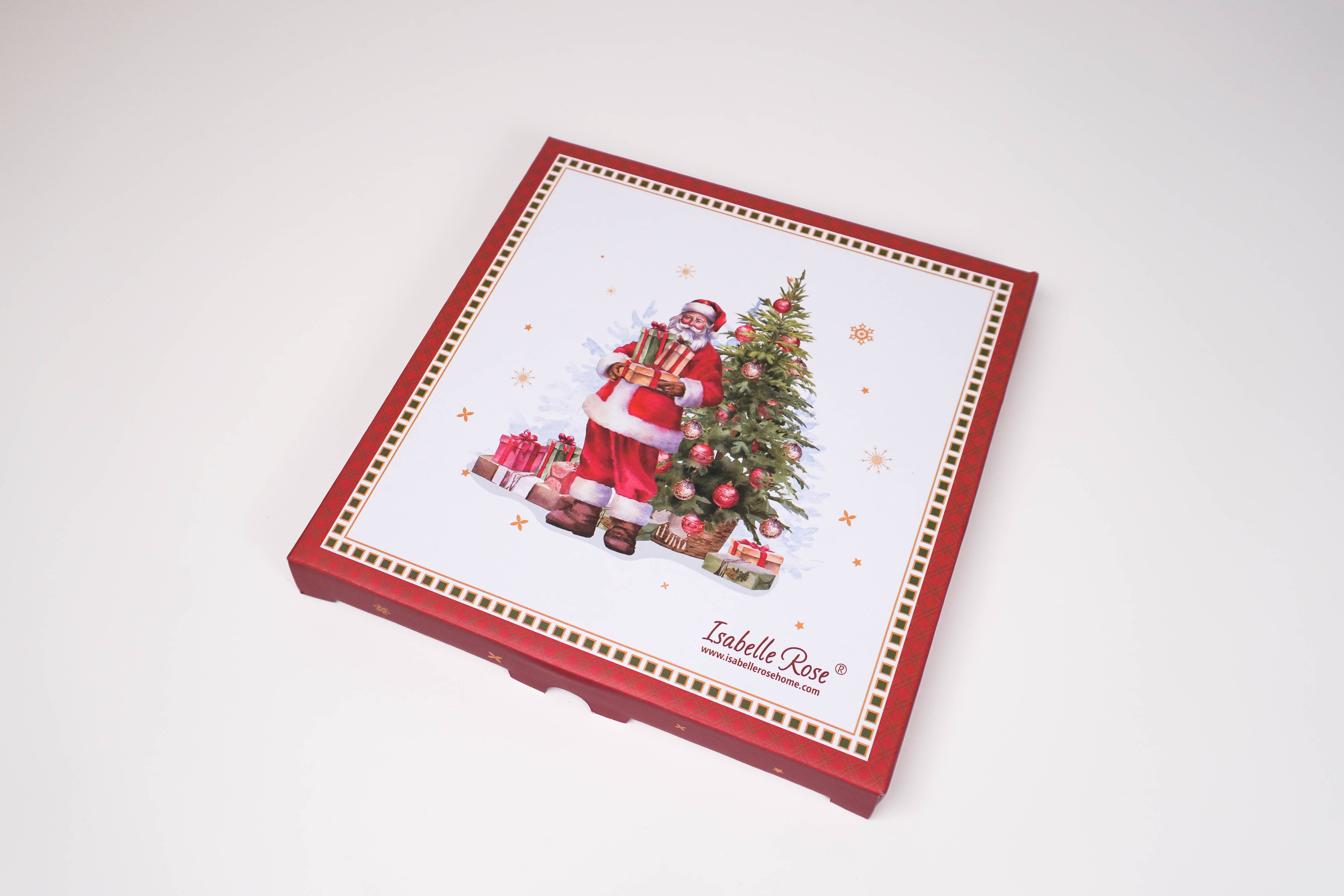 Isabelle Rose - Wholesale Dinner Plate - Porcelain dessert plate Happy Santa 19,5 cm Isabelle Rose2
