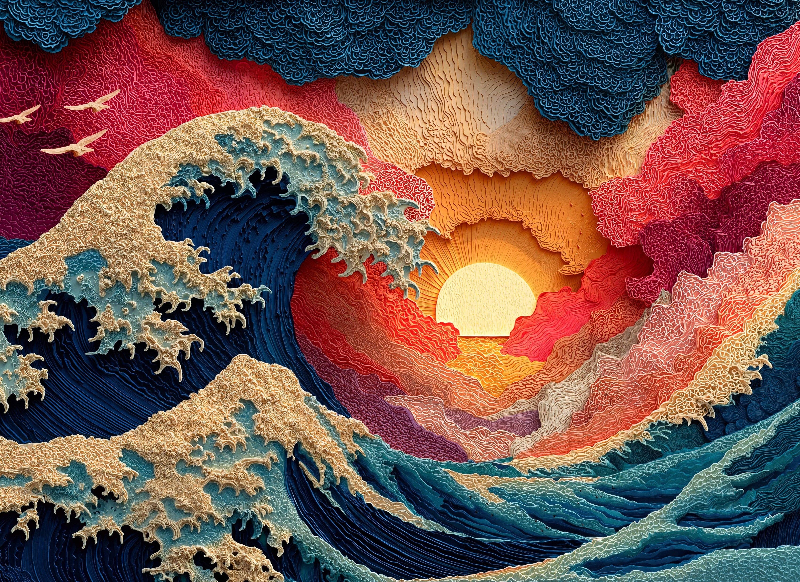 Final Piece Puzzles - Wholesale Puzzle - Adult - No. 2 - Great Wave1