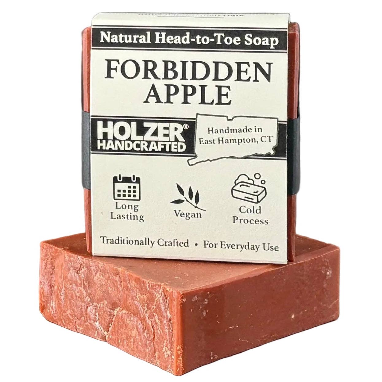 Holzer Handcrafted ® - Wholesale Bar Soap - Handmade Soap Bar | Forbidden Apple + Cinnamon + Clove Scented | Handcrafted Bar Soap | Natural Cold Process | Vegan | 4.5 oz9