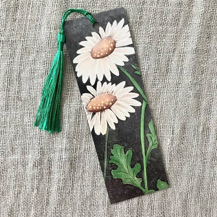 Daisies Bookmark for wholesale by Artwork by Sandra Naufal